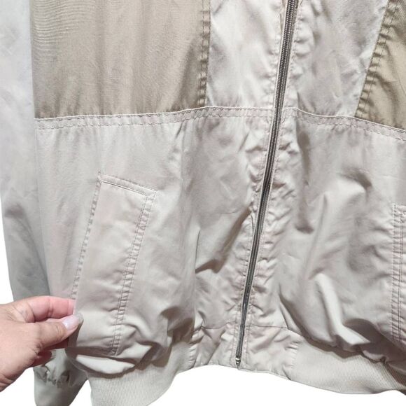 Vintage Members Only reversible jacket colorblock tan and solid tan XLT tall - Picture 3 of 9